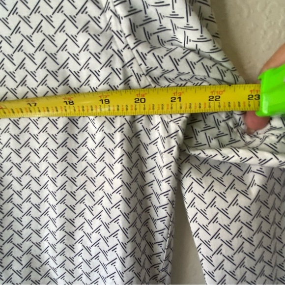 Ted Baker London Button Down Wrinkle Free White Patterned Longsleeve Shirt SZ L - Picture 8 of 10